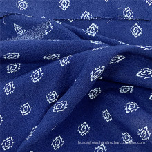 Blue Cheap 100% Rayon Printed Dress Woven Fabric